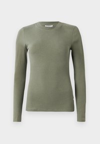 CREW NECK SLIM FIT - Pikkade varrukatega topp - desert sage