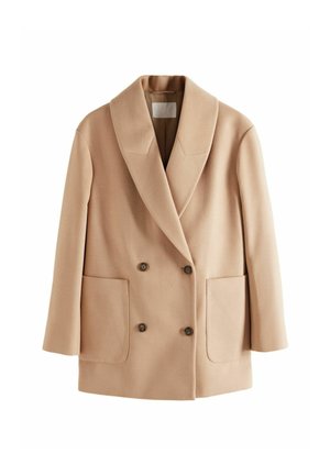 THE SET DOUBLE BREASTED  REGULAR FIT - Palton scurt - camel