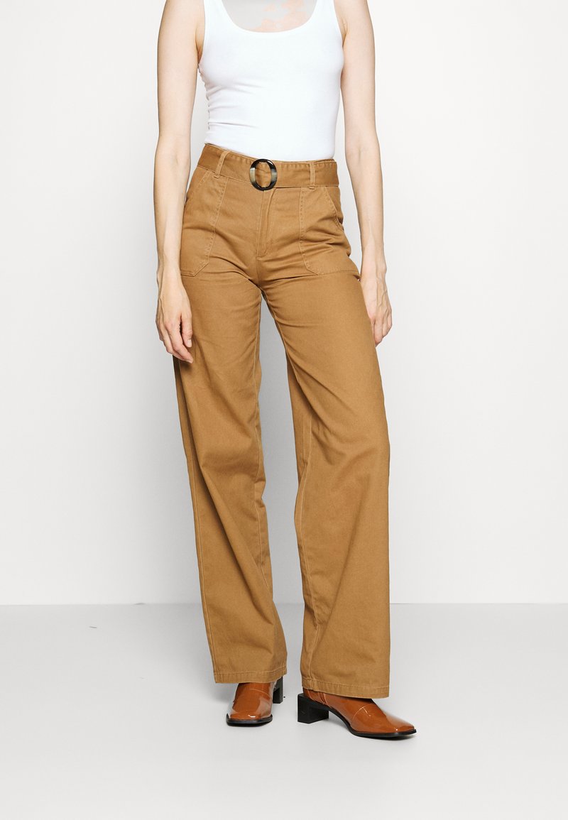 JDY Tall JDYHAVEN PANT - Παντελόνι - toasted coconut