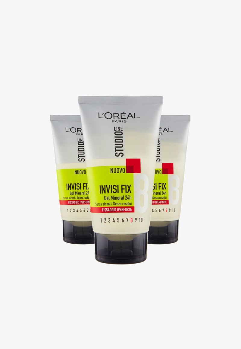 L'Oréal Paris - GEL PER CAPELLI STUDIO LINE INVISI FX GEL FONDANT, FISSAGGIO IPER-FORTE, 150 ML - 3 PACK - Olio per capelli, Ingrandire