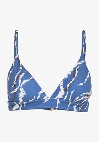 Sélectionné, denim blue graphic print