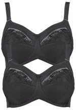 Anita Women's Twin Firm Underwired Bra 2-Pack - Maximum Support, Black, 34B - View #8