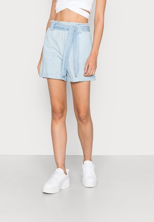 Jeansshort - light-blue denim