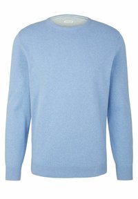 Unselected, modern light blue melange 