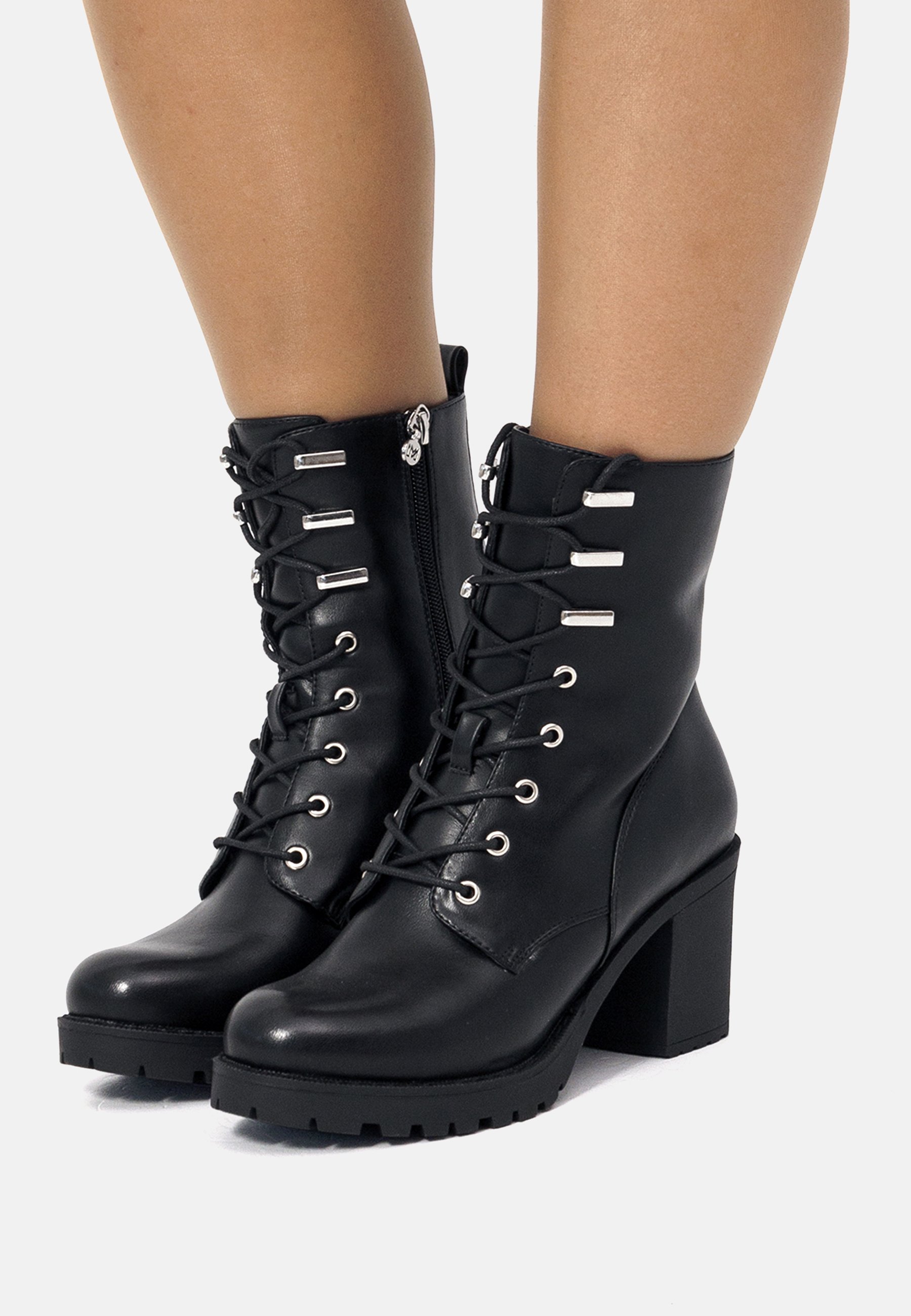 Maria Mare MILITARES Botines con plataforma black/negro