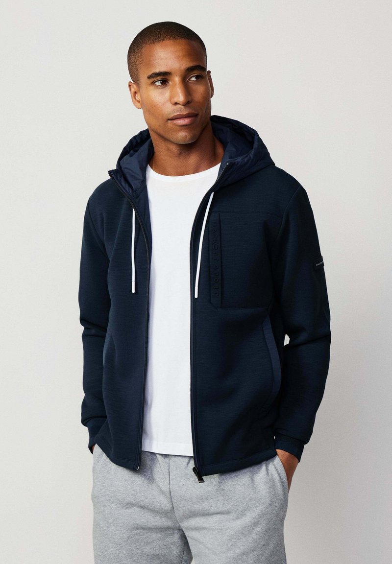 Hackett London Felpa con zip - navy