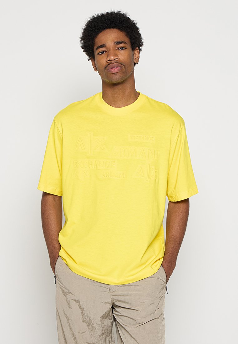 Armani Exchange T-shirt basic geel