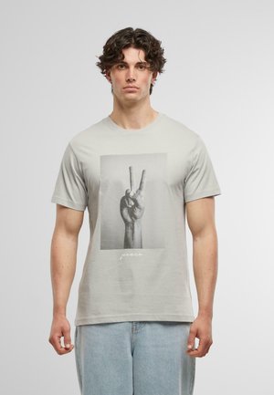 PEACE SIGN - Print T-shirt - lightasphalt