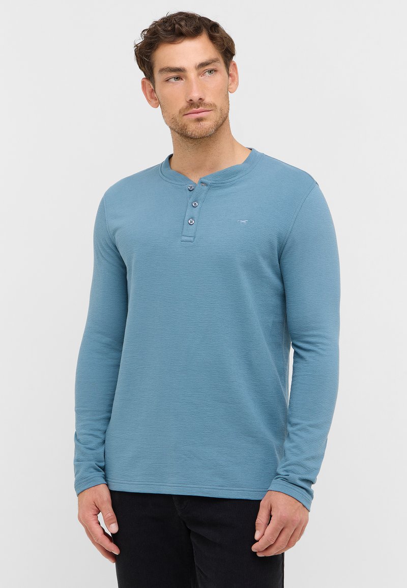 Mustang Langarmshirt - blau