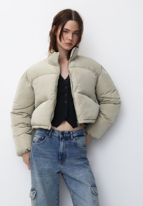 ONLTELMA TEDDY JACKET AOP CC OTW Pumice Stone-TANNIN