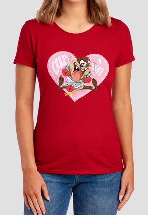 Warner Brothers, LOONEY TUNES VALENTINE'S DAY TAZ CRAZY IN LOVE - T-Shirt print - red