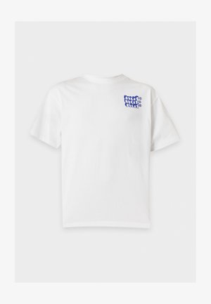 HUF, HAND STACKED TEE - T-Shirt print - white