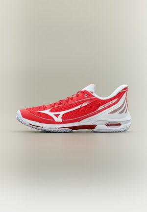 Mizuno WAVE EXCEED TOUR 7 CC - da tennis per terra battuta - fiery red/white/sun/dried tomato