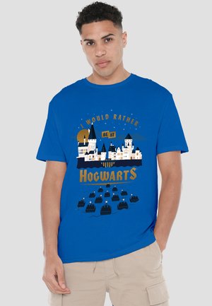 Cotton Soul, HARRY POTTER I WOULD RATHER BE AT HOGWARTS - Print T-shirt - royal blue