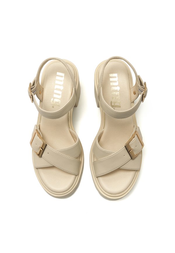EMELINE - Platform sandals - cream4