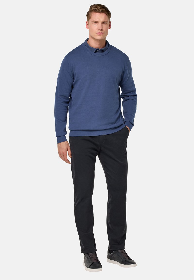 Boggi Milano CREW NECK 14 Jumper indigo/mottled blue