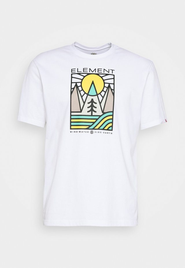 LOGEL - Camiseta estampada - optic white