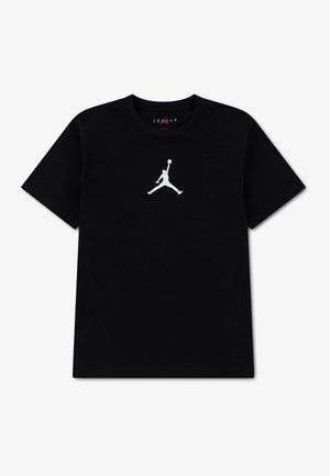 Jordan, SMALLER JUMPMAN AIR JERSEY TEE - Tričko s potlačou - black