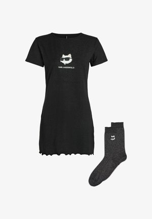 KARL LAGERFELD, IKON GLITTER GIFT SET - Chemise de nuit / Nuisette - black