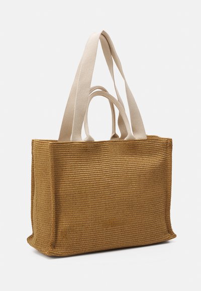 Marni LARGE BASKET - Saco de mão - raw sienna/natural