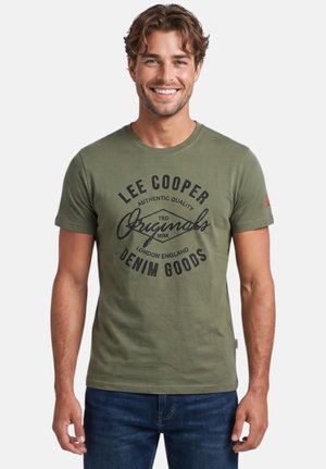 Lee Cooper, T-shirt imprimé - kaki