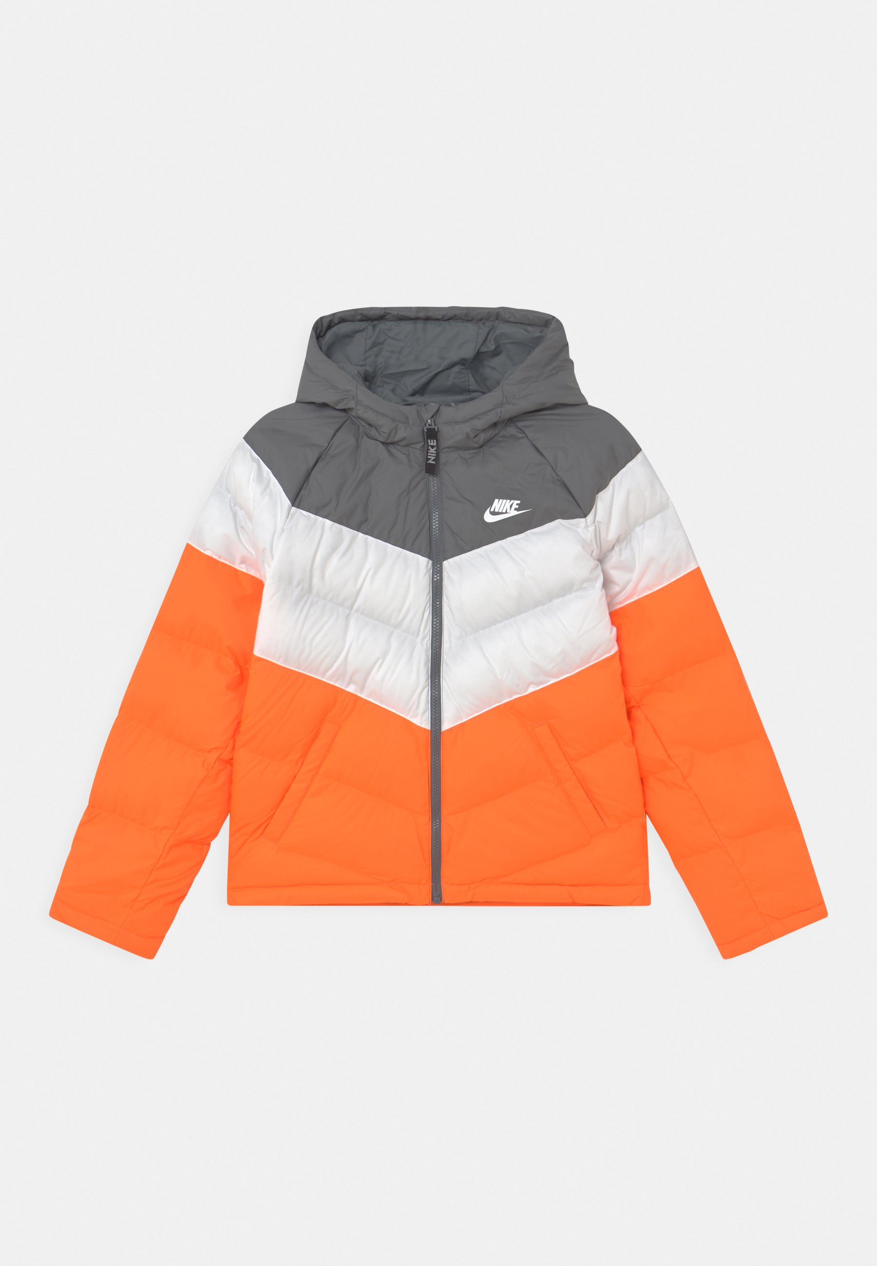 Grey and orange nike jacket Clearance