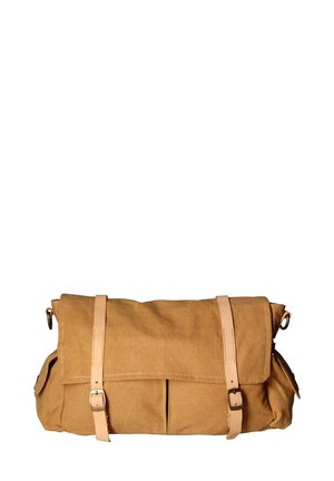 SHOULDER - Borsa a tracolla - cuoio cognac