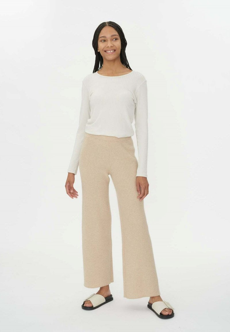 GOBI Cashmere NATURFARBE LÄSSIGE  - Tygbyxor - beige