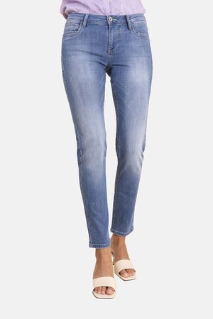BLUE FIRE PANTS NANCY SLIM - Džíny Slim Fit - pacific