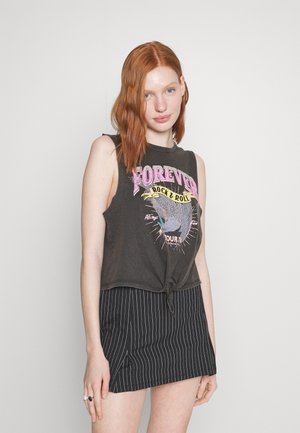 ONLY ONLLUCY S/L KNOT EAGLE BOX JRS - Débardeur - black forever