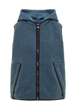 Cecil, TEDDY-WESTE MIT ABNEHMBARER KAPUZE - Veste sans manches - mountain air blue