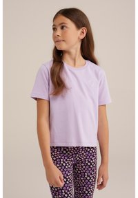 WE Fashion Trükipildiga T-särk - violet
