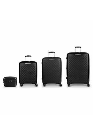 QUEENS ROLLEN 4-TEILIG MIT DEHNFALTE SET - Luggage set - black