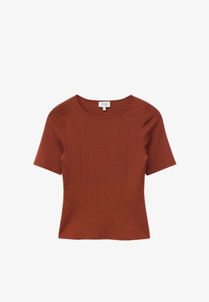 & OTHER STORIES, & OTHER STORIES SLIM KNITTED T-SHIRT - T-shirt basique - brown