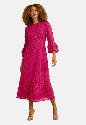 REGULAR FIT - FLUTE SLEEVE MIDI - Robe de jour - pink d