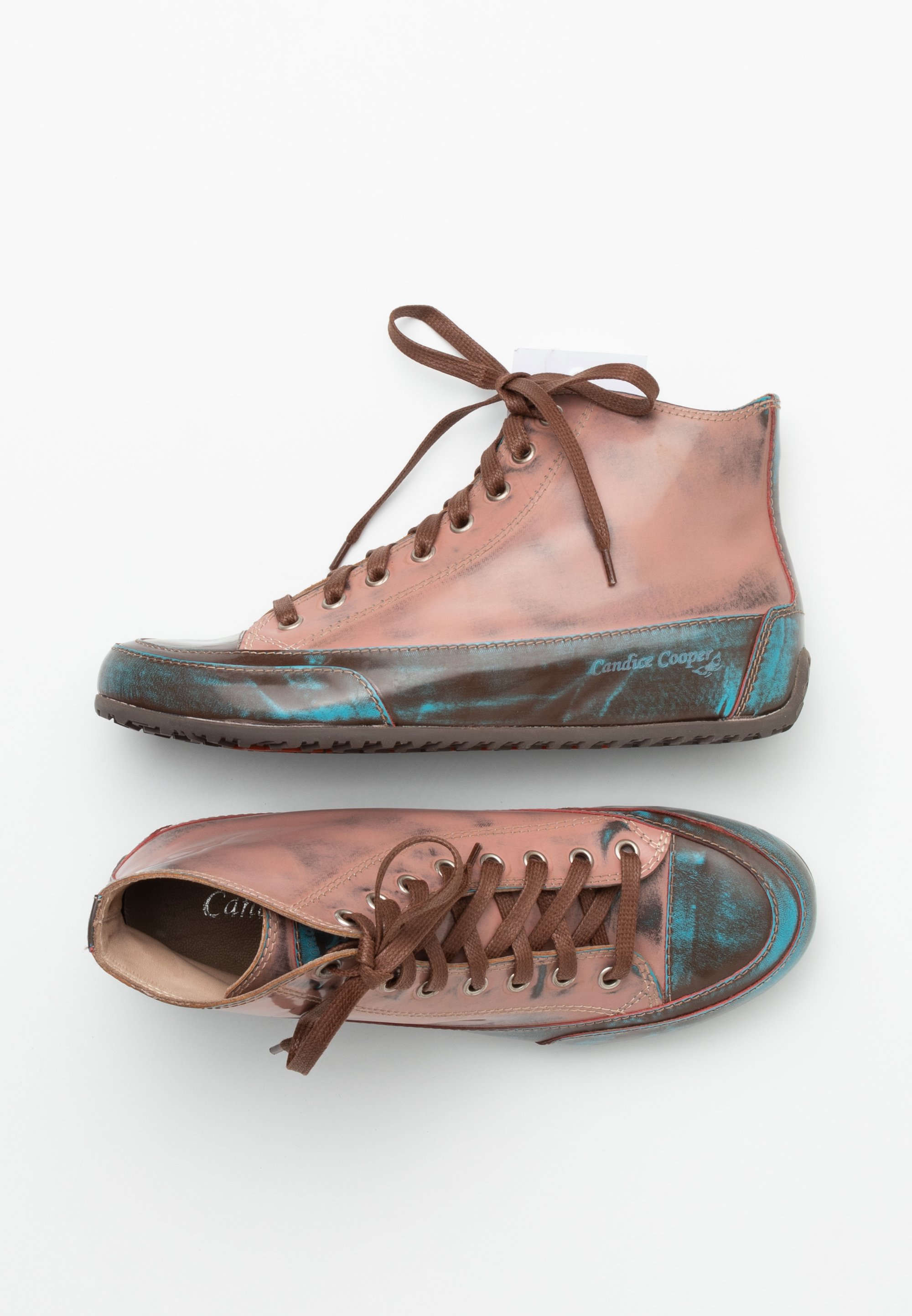 Pink Candice Cooper Collection Sale ROCK S Buffed Leather Sneakers - Main Image