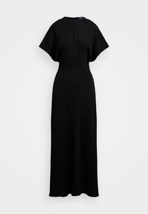 WOOL-BLEND DOLMAN DRESS - Maxi ruha - polo black