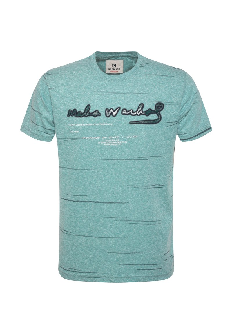 Gabbiano ROUND NECK - Apdrukāts T-krekls - green
