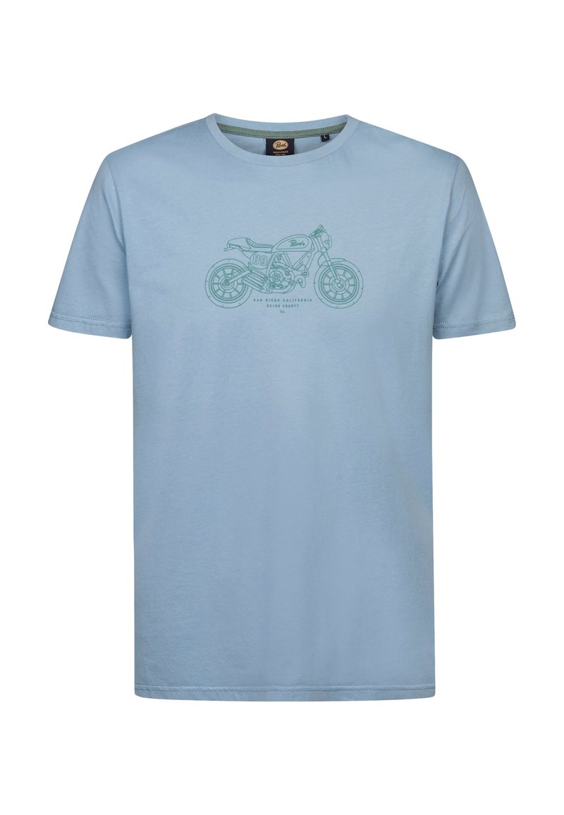 Petrol Industries T-shirt print blauw