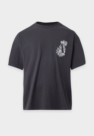 AllSaints, ANTHOS CREW - Tričko s potlačou - washed black