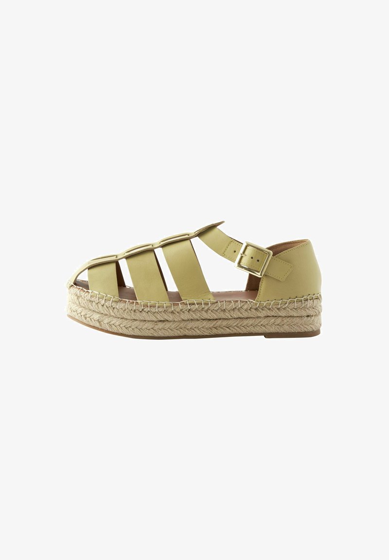 Next FOREVER COMFORT CHUNKY FISHERMAN - Espadrilles - lime green