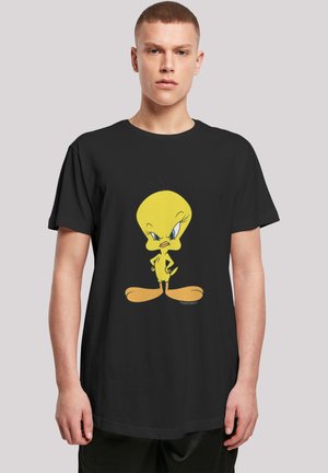 LONG CUT  LOONEY TUNES ANGRY TWEETY - T-shirts med print - black