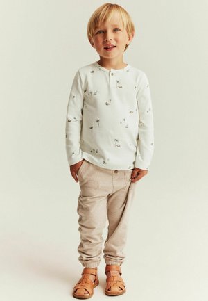 Newbie, LONG-SLEEVE WAFFLE T-SHIRT - Top s dlhým rukávom - off-white