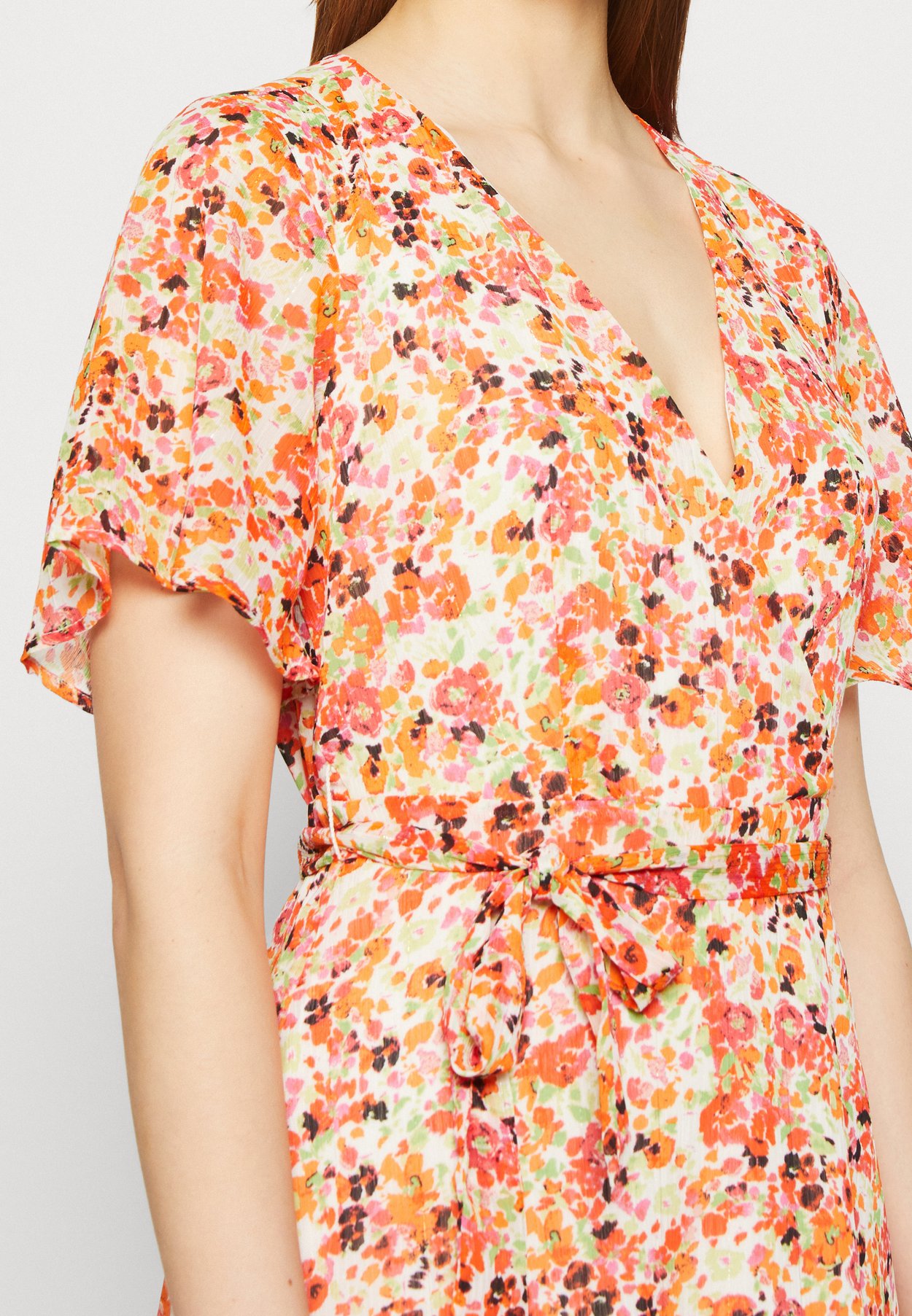 ONLLUCIE MIDI WRAP DRESS