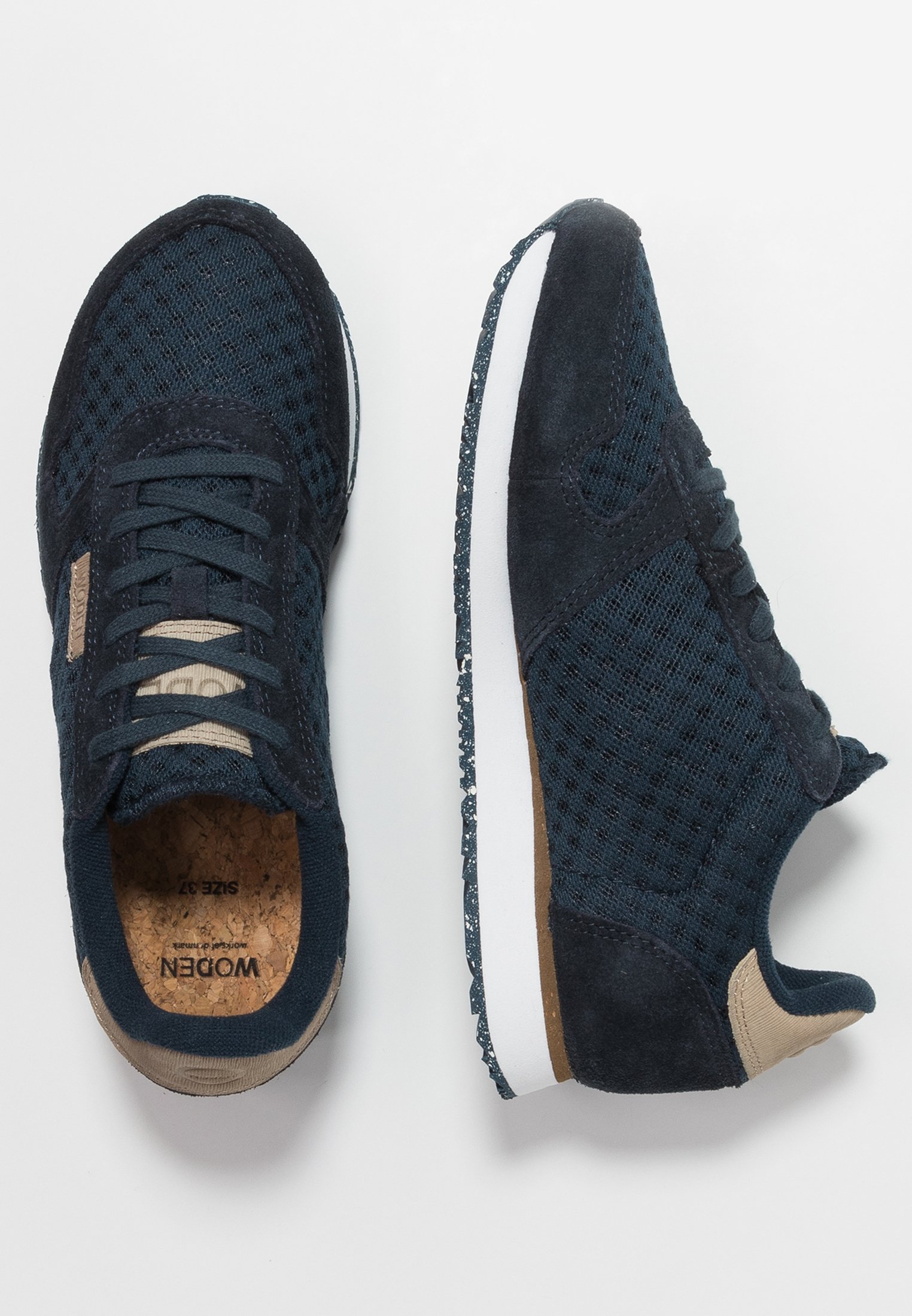 Woden Ydun Suede Mesh - Sneakers laag - navy/donkerblauw - Zalando.nl