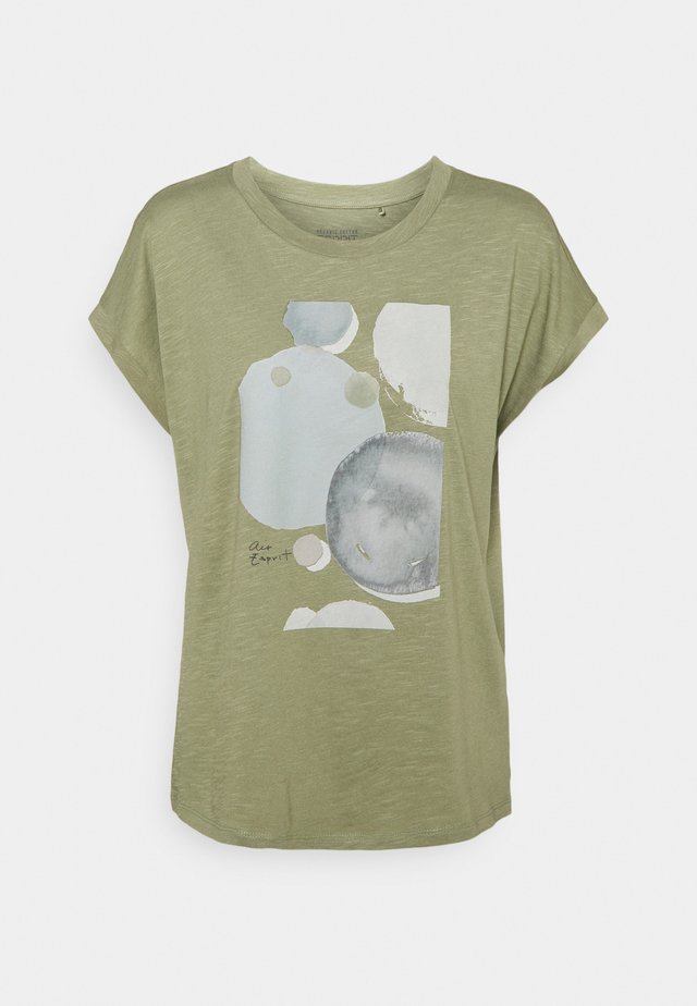 TEE - T-shirt con stampa - light khaki