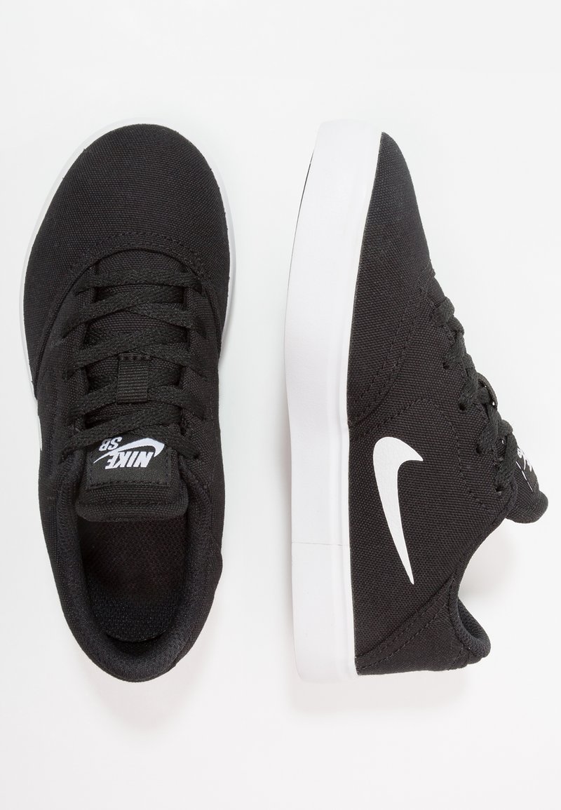 Nike SB SB CHECK CANVAS - Gördeszkacipők - black/white