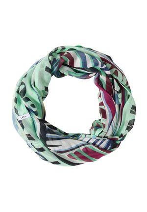 Cecil LOOP-SCHAL MIT GRAFISCHEM MUSTER - Tubehalstørklæder - palm breeze green