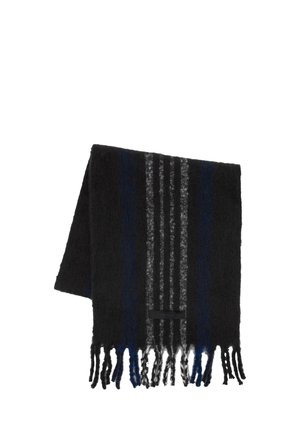STRIPED FRINGED - Sciarpa - black