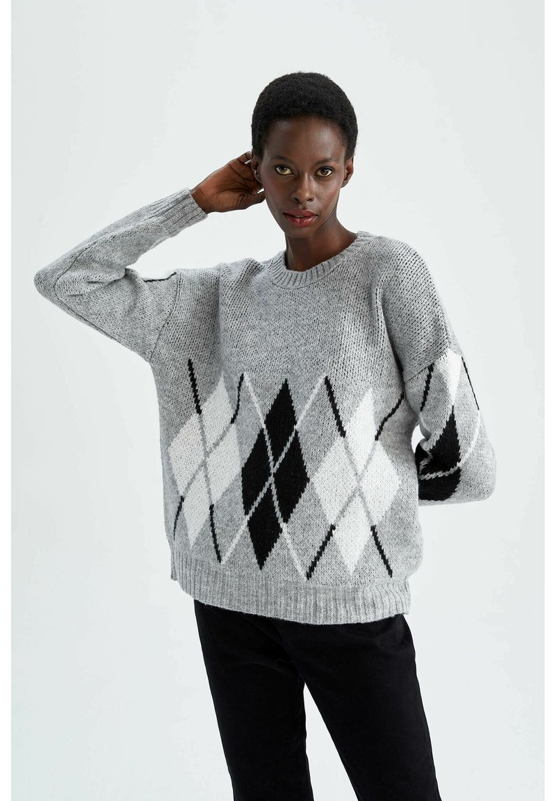DeFacto Pullover grey/gris ZALANDO.FR